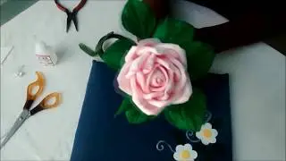 Como fazer rosa conjugada sem Frisadores- montagem
