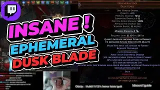 Path Of Exile 1: Everyone Is Getting This Insane Ephemeral Dusk Blade Corruption