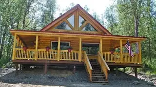 Superb Log Home With Wraparound Porch - Palmer,  Alaska