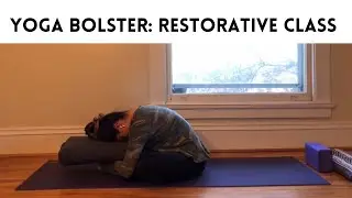 Yoga Bolster: 50 minute restorative class for the hips (with Manduka &ldquo;Enlight&rdquo; Rectangluar Bolster)