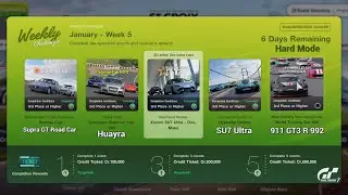 Gran Turismo 7 | Weekly Challenges January 2026 WK.5 - Xiaomi SU7 Ultra 1-Make & WTC800 (Crash)