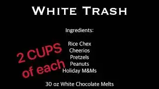 How to make Christmas White Trash - DIY WHITE TRASH (super easy)