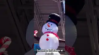 Snowman Christmas Inflatable #snowmaninflatable #snowman #christmas #inflatable #gemmy #athome