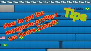 Airlines Manager | How to get the maximum profits ? | 168 hours circuit of routes | #Tips19