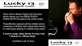 Lucky 13 PowerBender Harmonica Video by Brendan Power