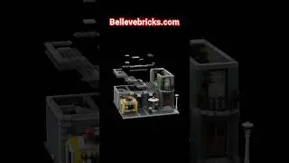#LEGO Gym & Ice Cream Stand designed using 10255 Assembly Square set #amazing #legocity #legomoc
