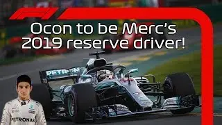 Esteban Ocon will be Mercedes 2019 Reserve Driver! F1 News Fast!