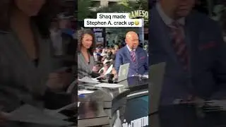 Stephen A. Smith saw Shaq and couldn&rsquo;t help it 😭 #shorts