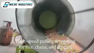 High-Performance Rice, Chana & Fryums Puffing Machine | Complete Puffing Line Demo