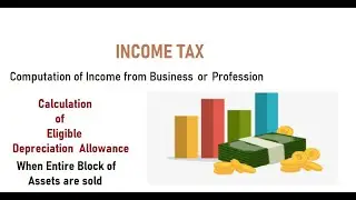 Depreciation Allowance- Entire Block of assets are sold- Example