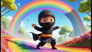 Roblox Tiny Ninja Slid Down the Rainbow Slide | Kids Songs & Nursery Rhymes