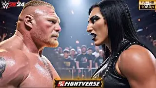 Брок Леснар против Рии Рипли | Межгендерный матч на WrestleMania - WWE 2K24