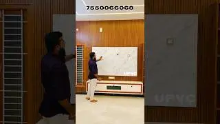 UPVC INTERIOR TV UNTI WORK       BLUE TIK INTERIOR ✅        7550066068 #home #interior #instagram