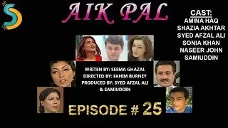 Syed Afzal Ali, Fahim Burney Ft. Amina Haq - Aik Pal Drama Serial | Episode#25