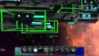 Starmade epic battleship plus battle scene