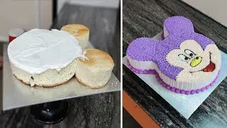 Mickey Mouse Cake Decoration | Butter Cream Mickey Mouse Cake Tutorial