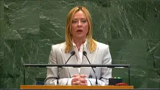 #M/Digital News: ITALY PRIME MINISTER ADDRESSES UNITED NATIONS GENERAL DEBATE, 80th SESSION  #UNGA
