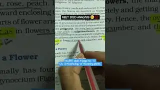 Neet 2020 biology question NCERT line #neet2023 #mbbsmotivation #shorts #neetpyq #biology #neet2020