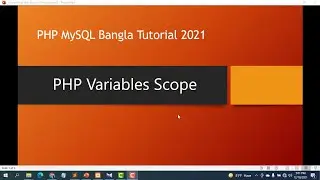 Scope of Variables Local vs Global vs static in php