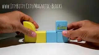 Magnetic Wooden Blocks to Build a Fish by Itty Bitty City