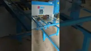 Punching, slots perforation machine for cable trays.