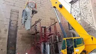 Luxor temple restoration February 2018