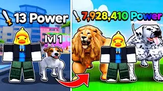 I Trained MAX STRENGTH DOG Army in Roblox Train Dog to Fight!