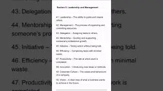 Essential Business and Finance Terms - Professional English Vocabulary - Examples and Definitions