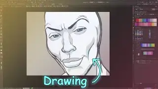 Drawing mewing face in krita!