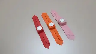 đồng hồ_gấp chiếc đồng hồ đeo tay /How to make Wrist watch Paper Craft DIY/paper craft ideas