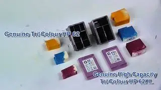 Comparison between the HP62 tri-colour cartridge standard (C2P06AE) and high capacity (C2P07AE)