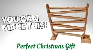 Wooden marble run build - DIY woodworking