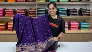 SOLD OUT Semi-Banarasi Crepe Satin Silk Sarees | ₹ 5,100/- | Website Exclusive #sareelove