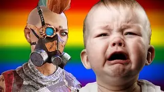 BUFFED SKULL MERCHANT MAKES HOMOPHOBES CRY! | Dead By Daylight