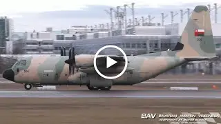 Lockheed-Martin C-130J Super Hercules - Royal Air Force of Oman 506 - takeoff at Munich Airport