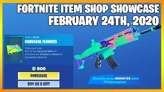 Fortnite Item Shop *NEW* CARNAVAL FLOWERS WRAP! [February 24th, 2020] (Fortnite Battle Royale)