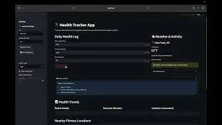 CAP4104-Project-2 Health Tracker App