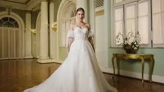 Cole&ccedil;&atilde;o Ecoar, vestido de noiva rodado tomara que caia  (modelo EC011)