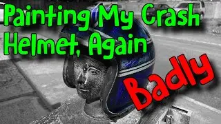 Painting My Crash Helmet Again - Badly - Flake King FOM550