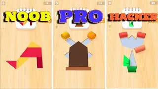 Color Roll 3D - Gameplay NOOB vs PRO vs HACKER Part 1 - Trailer  (iOS,Android)