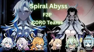 Most F2P Columbina team clear Abyss 6.3 || Aura Farming with Neuvillette. || Genshin Impact 