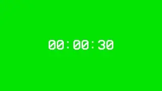 Timer 30 Second Green Screen