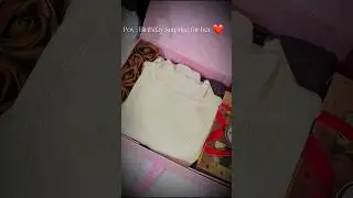 Birthday surprise for her🥹❤️#gift #birthday #surprise #shortvideo  #capcut #edit #hampers