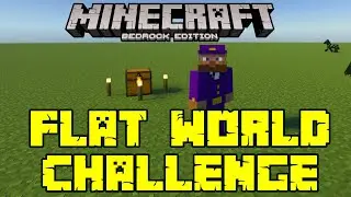 Bedrock Flatworld Challenge: Ep1, Passive mobs and getting set up.