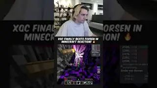 xQc Finally Beats Forsen In Minecraft Reaction! 🔥