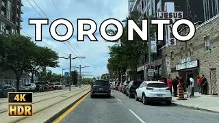 St Clair to Colonel Samuel Smith Park via Danforth & Bloor | Toronto 4K HDR POV Drive