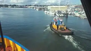 Out to Sea Tugboats at work