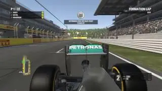Formula 1 2016 Formation lap.