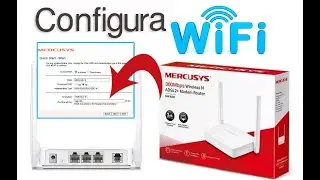 Como configurar clave en router-modem mercusys Mw300D | 2020
