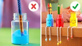 🌈 DIVERTENTI DIY ARCOBALENO PER LA SCUOLA E IL TEMPO DI STUDIO! 🎨📓